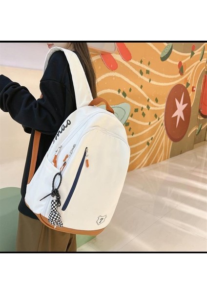 Yeni Uni Sırt Çantası Ins Tarzı Seyahat Sırt Çantası Gündelik Okul Çantası Trendi Basit Büyük Kapasiteli Düz Renk Moda Okul Sırt Çantası (Yurt Dışından) fiyatları