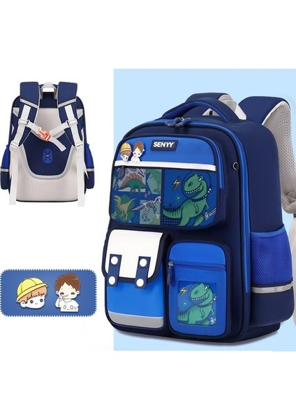 Yeni Ilkokul Öğrencisi Okul Çantası, Çocuk Omurga Koruması, Yükü Azaltan Oxford Kumaş Sırt Çantası, Büyük Kapasiteli Sandviç, Erkek Çocuklar Için Su Geçirmez, Kadın Yurt Dışında (Yurt Dışından)