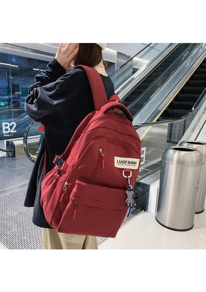 Yeni Uni Sırt Çantası Basit Moda Havalı Okul Çantası Büyük Kapasiteli Kişilik Yakışıklı Moda Kore Okul Sırt Çantası (Yurt Dışından) fiyatları