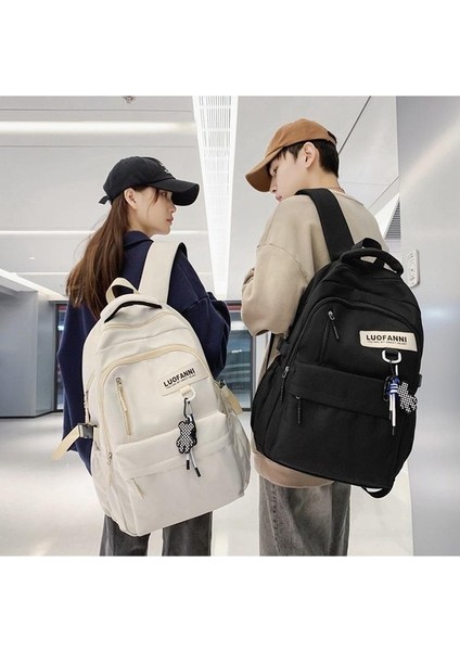 Yeni Uni Sırt Çantası Basit Moda Havalı Okul Çantası Büyük Kapasiteli Kişilik Yakışıklı Moda Kore Okul Sırt Çantası (Yurt Dışından) fırsatları