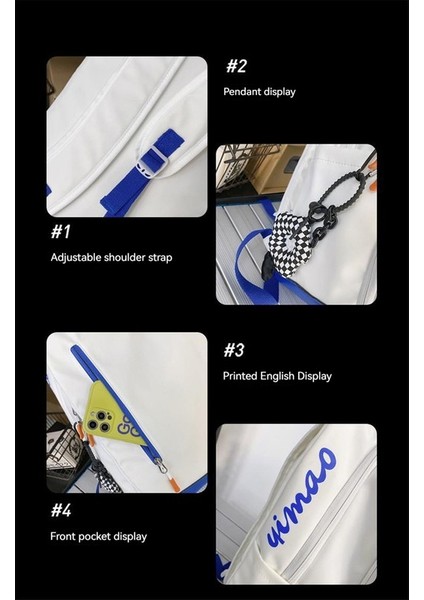 Yeni Uni Sırt Çantası Ins Tarzı Seyahat Sırt Çantası Gündelik Okul Çantası Trendi Basit Büyük Kapasiteli Düz Renk Moda Okul Sırt Çantası (Yurt Dışından) indirimleri