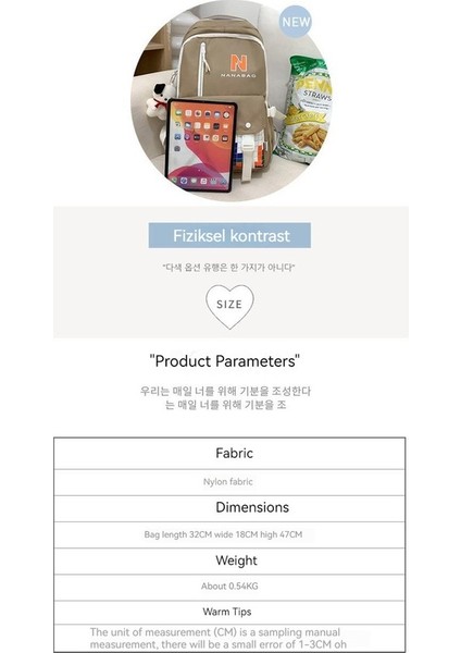 Yeni Uni Sırt Çantası Modaya Uygun Tüm Maç Okul Çantası Rahat Nefes Alabilen Rahat Kişilik Yakışıklı Okul Sırt Çantası (Yurt Dışından) fırsatları