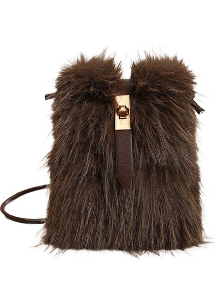 Sonbahar ve Kış Yeni Moda Trend Peluş Bayanlar Crossbody Çanta (Yurt Dışından)