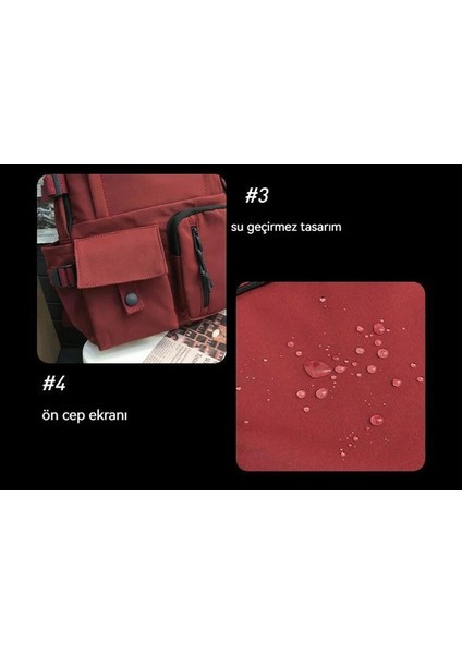 Yeni Uni Sırt Çantası Harajuku Öğrencilerinin Kore Versiyonu Düz Renk Okul Çantası Basit Yakışıklı Tarzı Okul Sırt Çantası (Yurt Dışından) indirimleri