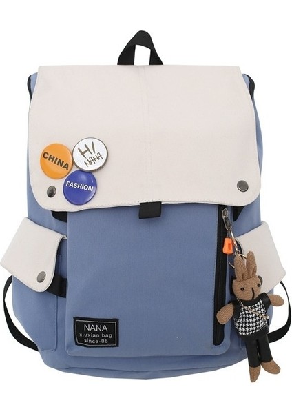 Erkekler ve Kadınlar Için Zıt Renklerde Günlük Sırt Çantaları, Büyük Kapasiteli Seyahat Sırt Çantaları (Yurt Dışından)