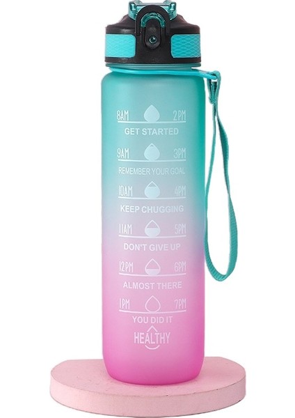 1000ML Taşınabilir Su Matı - Sarı / Pembe (Yurt Dışından)