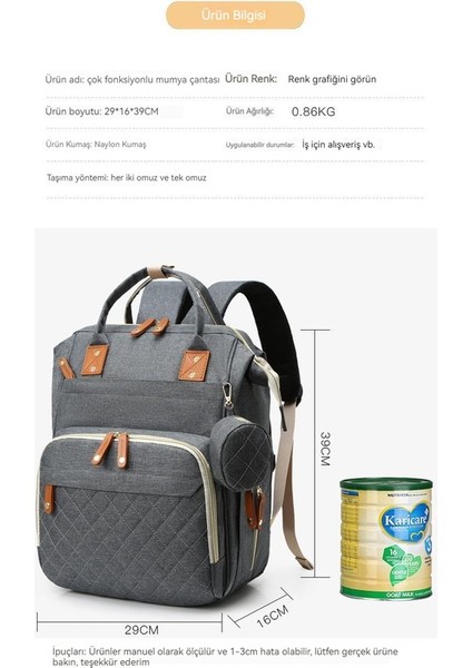 Yeni Anne Çantası Dışarı Çıkan Kadın Sırt Çantası Büyük Kapasiteli Omuzlar Anne ve Bebek Çantası Taşınabilir Bebek Çantası Su Geçirmez Nakış Ipliği Emzik Pratik Sırt Çantası (Yurt Dışından) indirimleri