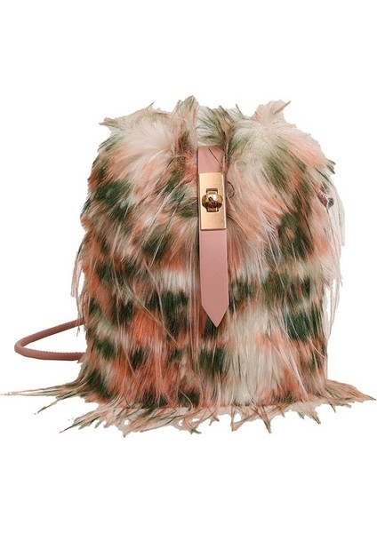 Sonbahar ve Kış Yeni Moda Trend Peluş Bayanlar Crossbody Çanta (Yurt Dışından)