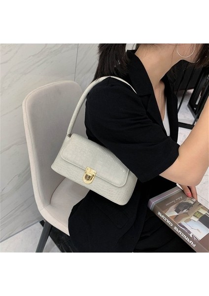 Kadınlar Için Moda Çanta Yeni Moda Kore Tarzı Taş Desen El Omuzdan Askili Çanta Koltuk Altı Çantası (Yurt Dışından)