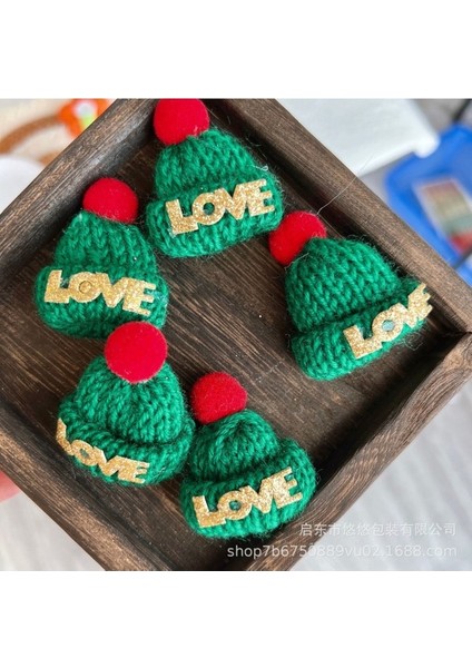 Noel Ayı Şapka Eşarp Aksesuarları Eklemli Ayı Bebek Noel Arifesi Dekoratif Öğeler Küçük Aksesuarlar (Yurt Dışından)