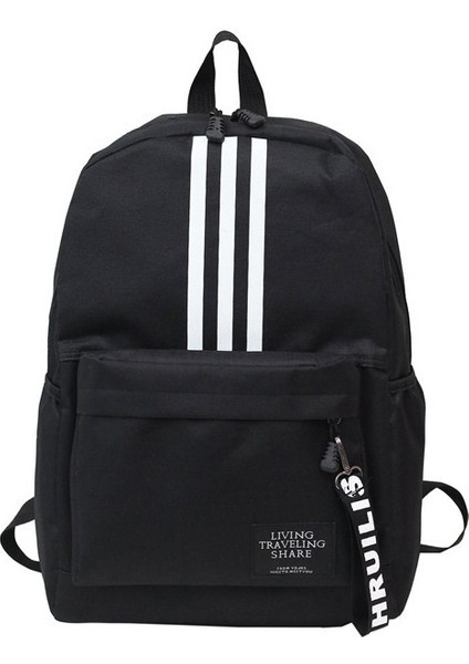 Yeni Sırt Çantası Erkek Büyük Kapasiteli Çift Sırt Çantası Kolej Lise Öğrencisi Okul Çantası Kampüs Seyahat Moda Çift Sırt (Yurt Dışından)