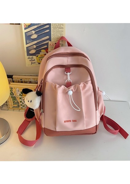 Basit ve Çok Yönlü Okul Çantası Kadın Ortaokul ve Lise Öğrencisi Sırt Çantası Üniversite Öğrencisi Sırt Çantası Seyahat Sırt Çantası (Yurt Dışından)