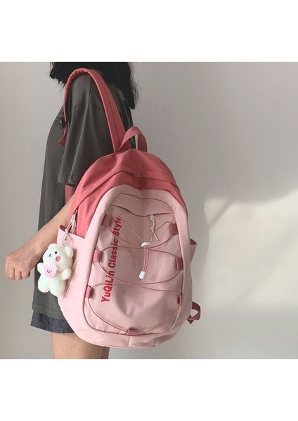 Büyük Kapasiteli Harajuku Tarzı Lise Öğrencisi Sırt Çantası Üniversite Öğrencisi Sırt Çantası (Yurt Dışından)