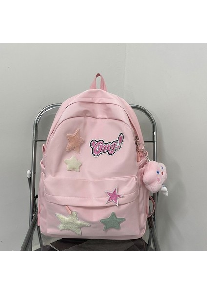 Okul Çantası Öğrenci Basit Çok Yönlü Sırt Çantası Büyük Kapasiteli, Yüksek Değerli Sırt Çantası (Yurt Dışından)