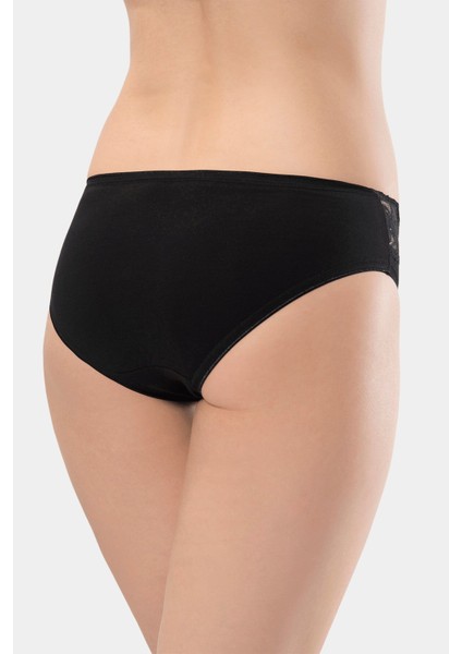 Kadın Beli Dantelli Likralı 2li Pamuklu Bikini Külot indirimleri