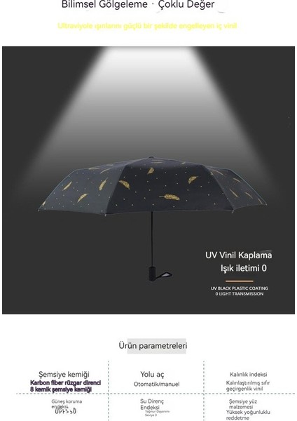 Kadın Uv Korumalı Şemsiye - Beyaz (Yurt Dışından) fiyatları