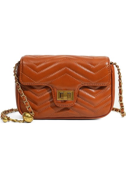 Deri Küçük Koku Bayan Çanta Baş Katman Sığır Derisi Banliyö Zincir Crossbody Küçük Kare Çanta (Yurt Dışından) fiyatları