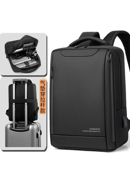Yeni Iş Sırt Çantası Erkek Su Geçirmez Bilgisayar Sırt Çantası Erkek Büyük Kapasiteli Oxford Kumaş Öğrenci Okul Çantası Hediye (Yurt Dışından)