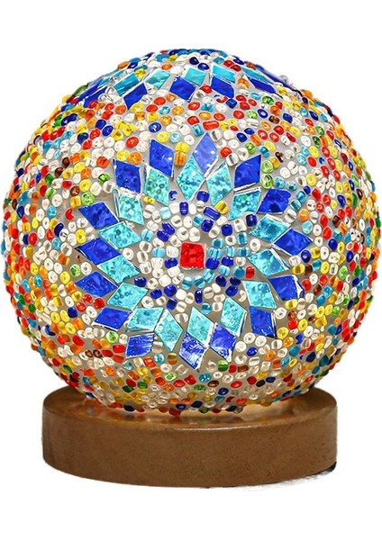 Kişiselleştirilmiş Romantik LED Üç Renkli Masa Lambası Egzotik Stil USB Gece Işığı (Yurt Dışından)