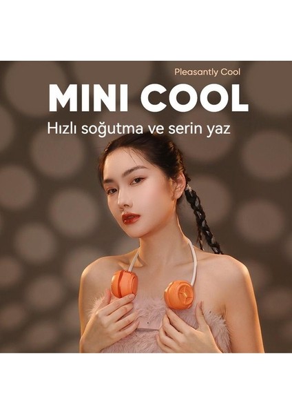 USB Mini El Fanı - Turuncu (Yurt Dışından)