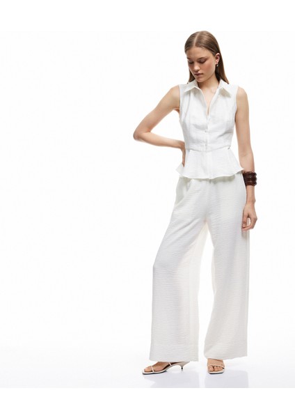 Viskon Kumaş Astarlı Kolsuz Peplum Gömlek fiyatları