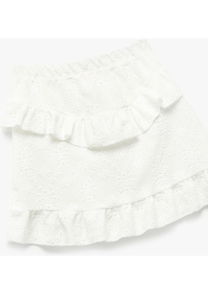 Fırfır Detaylı Belş Lastikli Mini Etek modelleri