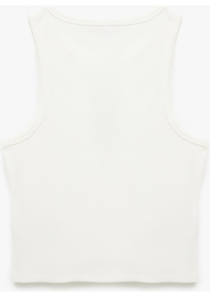 Bisiklet Yaka Pamuklu Slim Fit Ayıcık Nakışlı Kolsuz Bluz fiyatları