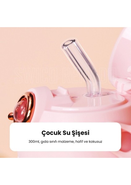 300ML Roket Modeli Termos - Pembe (Yurt Dışından)