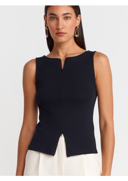 31764 Fermuar Detaylı Top-Siyah modelleri