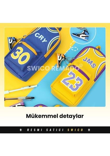 Basketbol Kıyafet Modeli Anahtarlıklı Kalemlik - Sarı (Yurt Dışından) fırsatları