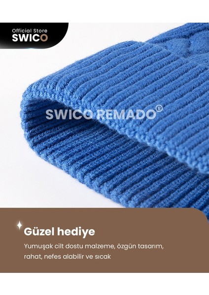 Kadın Kışlık Şapka - Mavi (Yurt Dışından) indirimleri