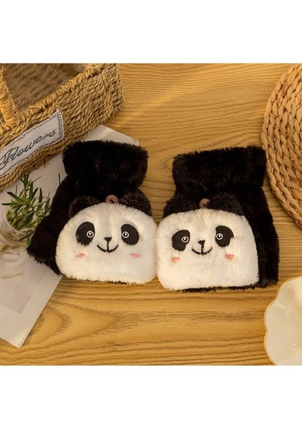 Panda Modeli Peluş Bayan Eln - Beyaz (Yurt Dışından)