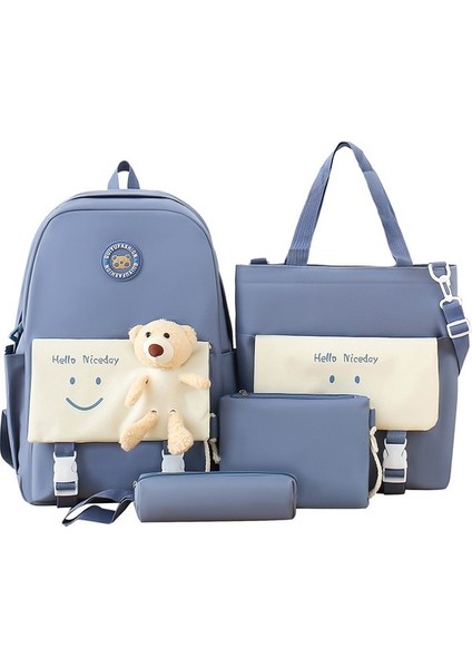 Ilkokul Çantaları, Öğretici Çantalar, Kore Versiyonu Karikatür Ayı Bebek Kız Sırt Çantaları, Günlük Sırt Çantaları (Yurt Dışından)