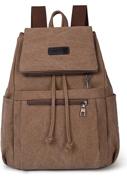 Kanvas Çanta Kore Tarzı Trendy Bayanlar Keten Sırt Çantası Kadın Moda Erkek Öğrenci Okul Çantası Retro Sırt Çantası (Yurt Dışından)