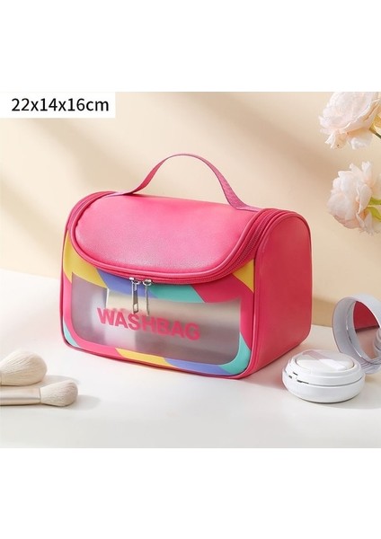 Taşınabilir Elde Tutulan Kozmetik Çantası, Büyük Kapasiteli Seyahat Makyaj Çantası, Kozmetik Saklama Çantası, Su Geçirmez Plaj Çantası (Yurt Dışından) fiyatları