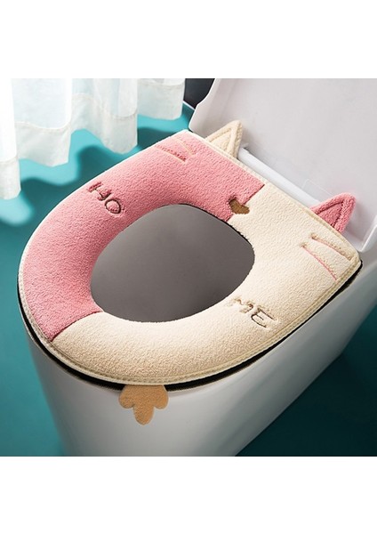 Sıcak Klozet Minderi Ev Klozet Yıkayıcı Süet Tuvalet Kapağı Sıcak Evrensel Klozet Kapağı (Yurt Dışından)