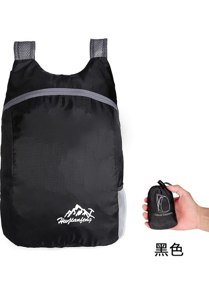 Ultra Hafif Taşınabilir Katlanabilir Sırt Çantası Su Geçirmez Açık Hava Seyahati Eğlence Çantası Büyük Kapasiteli 20L (Yurt Dışından)