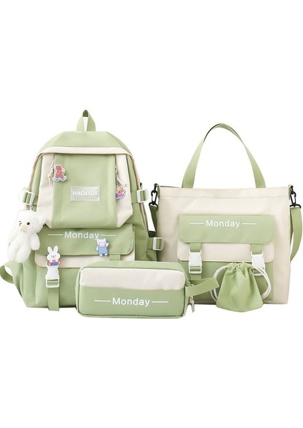 Ilkokul Öğrencileri, Ortaokul Öğrencileri Için Japon Büyük Kapasiteli Okul Çantası, Yeni Moda Dört Parçalı Set, Kore Tarzı Ins Tarzı Gündelik Sırt Çantası (Yurt Dışından) fiyatları