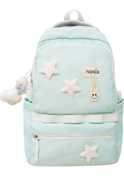 Kız Çocuk Okul Çantaları, Büyük Kapasiteli, Şık, Sevimli, Basit ve Çok Yönlü, Ortaokul Öğrencileri, Lise Öğrencileri ve Üniversite Öğrencilerinin Sırt Çantaları (Yurt Dışından)