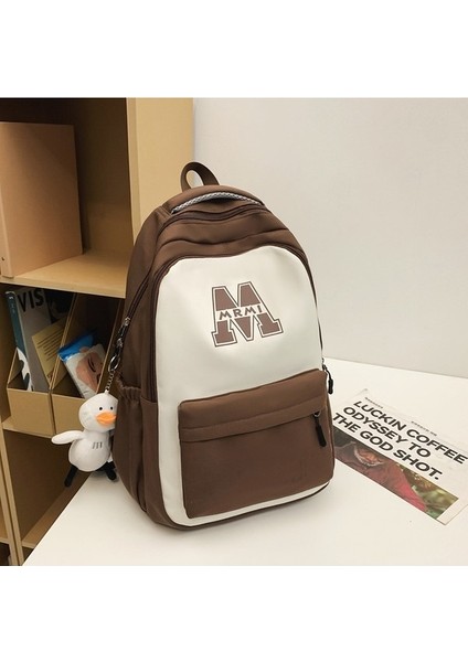 Erkekler Için Okul Çantaları, Lise Öğrencileri, Amerikan Retro Büyük Kapasiteli Sırt Çantaları, Kadınlar Için Çok Yönlü Ortaokul Öğrencisi Sırt Çantaları (Yurt Dışından)