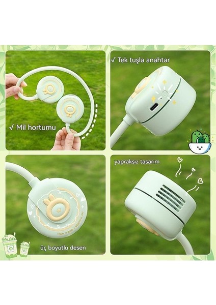 USB Mini El Fanı - Beyaz (Yurt Dışından)