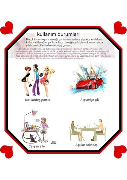 Şeffaf Çanta Messenger Çanta Omuz Küçük Kare Çanta Yemek Zinciri Çanta (Yurt Dışından) modelleri