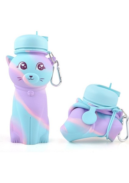 Katlanabilir Açık Taşınabilir Damla Geçirmez ve Sızdırmaz Kitten Seyahat Kupa (Yurt Dışından)