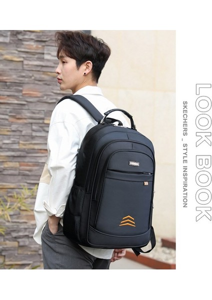 Yeni Erkek Sırt Çantası Kişilik Yakışıklı Pratik Sırt Çantası Işe Gidip Gelirken Büyük Kapasiteli Seyahat Sırt Çantası Basit Moda Spor Sırt Çantası (Yurt Dışından) modelleri