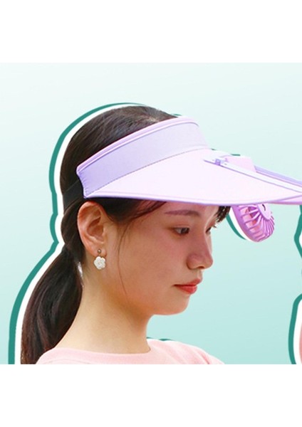 Güneş Fan Visor Şapkası - Mor (Yurt Dışından) modelleri