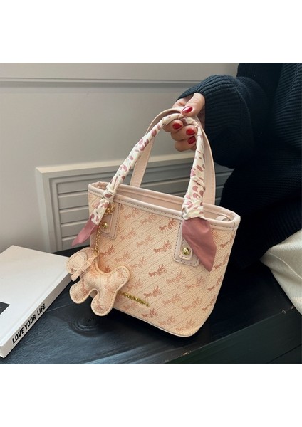 Yeni Moda Baskılı Omuz El Çantası Yüksek Duygu Pu Crossbody Küçük Kare Çanta (Yurt Dışından) modelleri