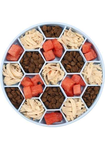 Pet Köpek Boğulma Önleyici Kaymaz Silikon Yavaş Yemek Kasesi (Yurt Dışından)