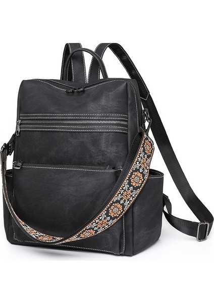 Kadın Sırt Çantası Hafif Kızlar Retro Sırt Çantası Büyük Kapasiteli Rahat Seyahat Çift Kullanımlı Omuz Çantası (Yurt Dışından) fiyatları