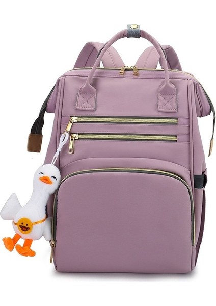 Çok Fonksiyonlu Anne Çantası, Sıcak Anne Tarzı, Basit Düz Renk, Büyük Kapasiteli, Sırt Çantası, Şişe, Bebek Bezi, Doğum Çantası (Yurt Dışından)