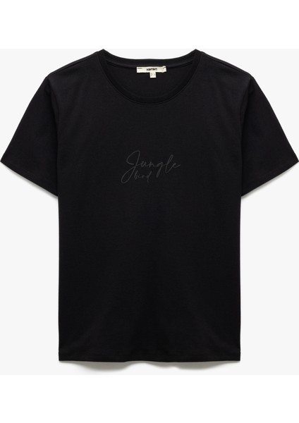 Pamuklu Regular Fit Kısa Kollu Bisiklet Yaka Kadın Basic Tişört modelleri